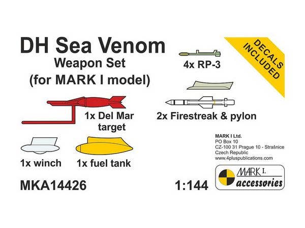 Sea Venom Weapon Set (resin parts & decals), for MKM