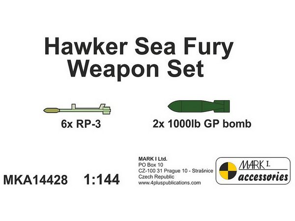 Sea Fury Weapon Set , for Mark I