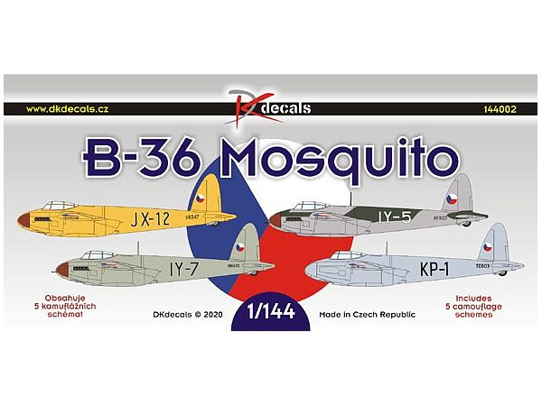 B-36 Mosquito Post-War Czechoslovakia Air Force Service decal