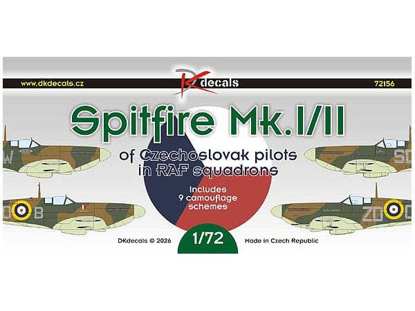 Spitfire Mk.I/II of Czechoslovak pilots in RAF squadrons