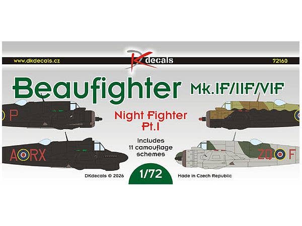 Beaufighter Mk.IF, IIF, IVF Night Fighter Pt.1