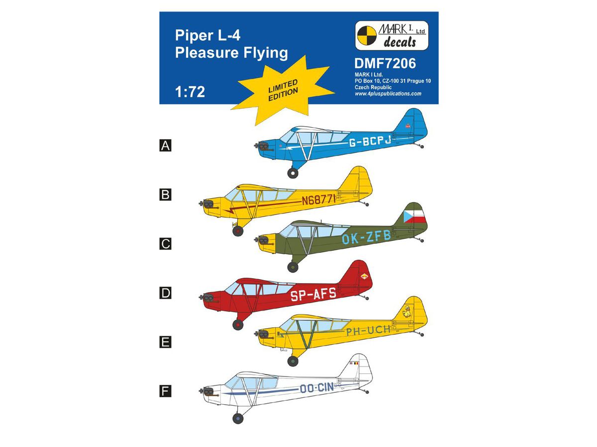 Piper L-4 'Pleasure Flying', for KPM