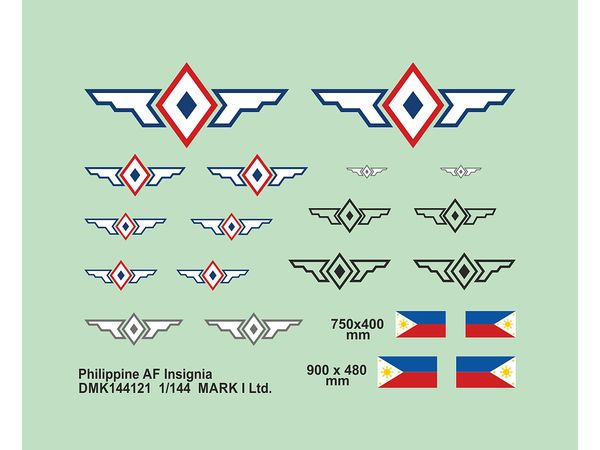 Philippine AF Insignia (incl. low-vis), 2 sets