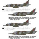 Kampfgruppe 1/144: 1/144 BAe Harrier GR.3 'Operation Corporate' - Mark I  Models