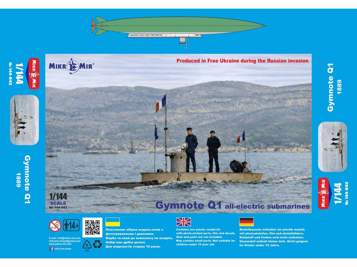 Gymnote Q1 1889 All-Electric Submarine