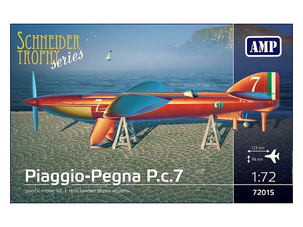 AMP 72015 Aircraft Piaggio-Pegna P.c.7 Racing Seaplane model kit 1:72 Scale 