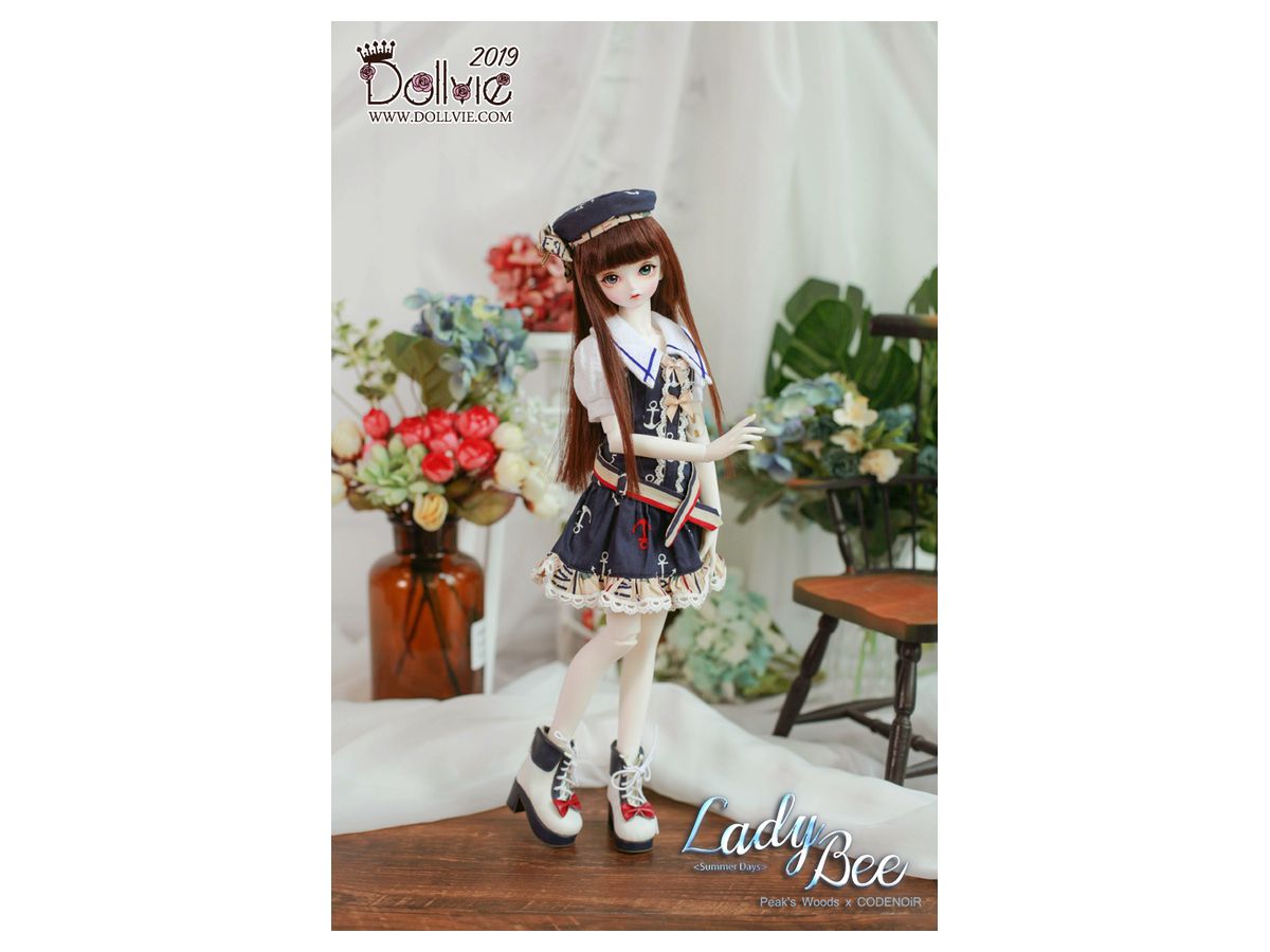 Peak's Woods x CODENOiR 46cm Dollvie 2019 ver. Lady Bee -Summer Days- Body Blushing Full Set