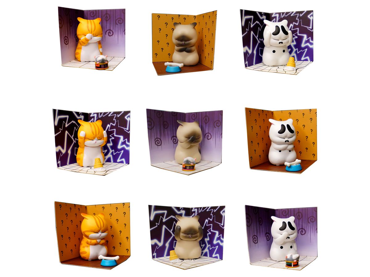 LAM TOYS x Brain To Life: Distressed Cat Series: 1Box (9pcs)