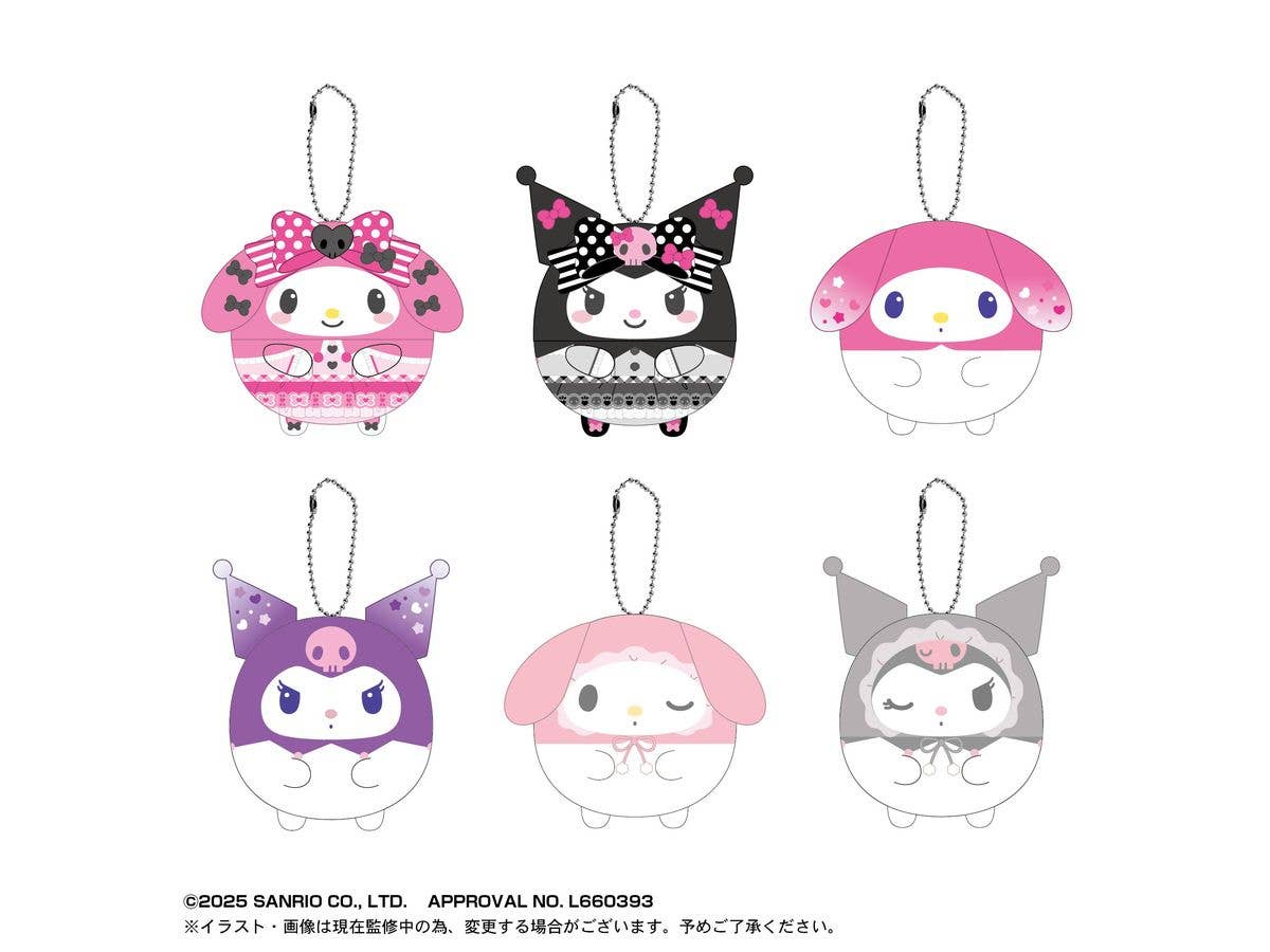 Sanrio Characters: Fuwakororin 8: 1Box (6pcs)