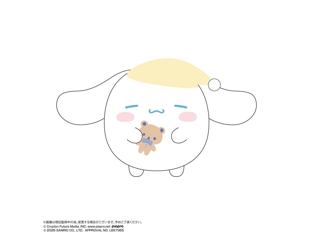 MC-22 Hatsune Miku x Cinnamoroll: Fluffy Msize 3D Cinnamoroll (Goodnight)