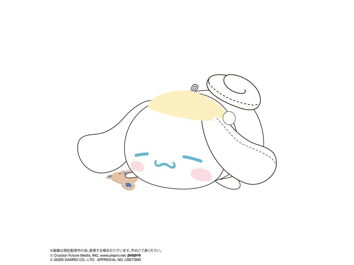 Mc-24 Hatsune Miku x Cinnamoroll: Potekoro Mascot M Size 3D Cinnamoroll (Good Night)