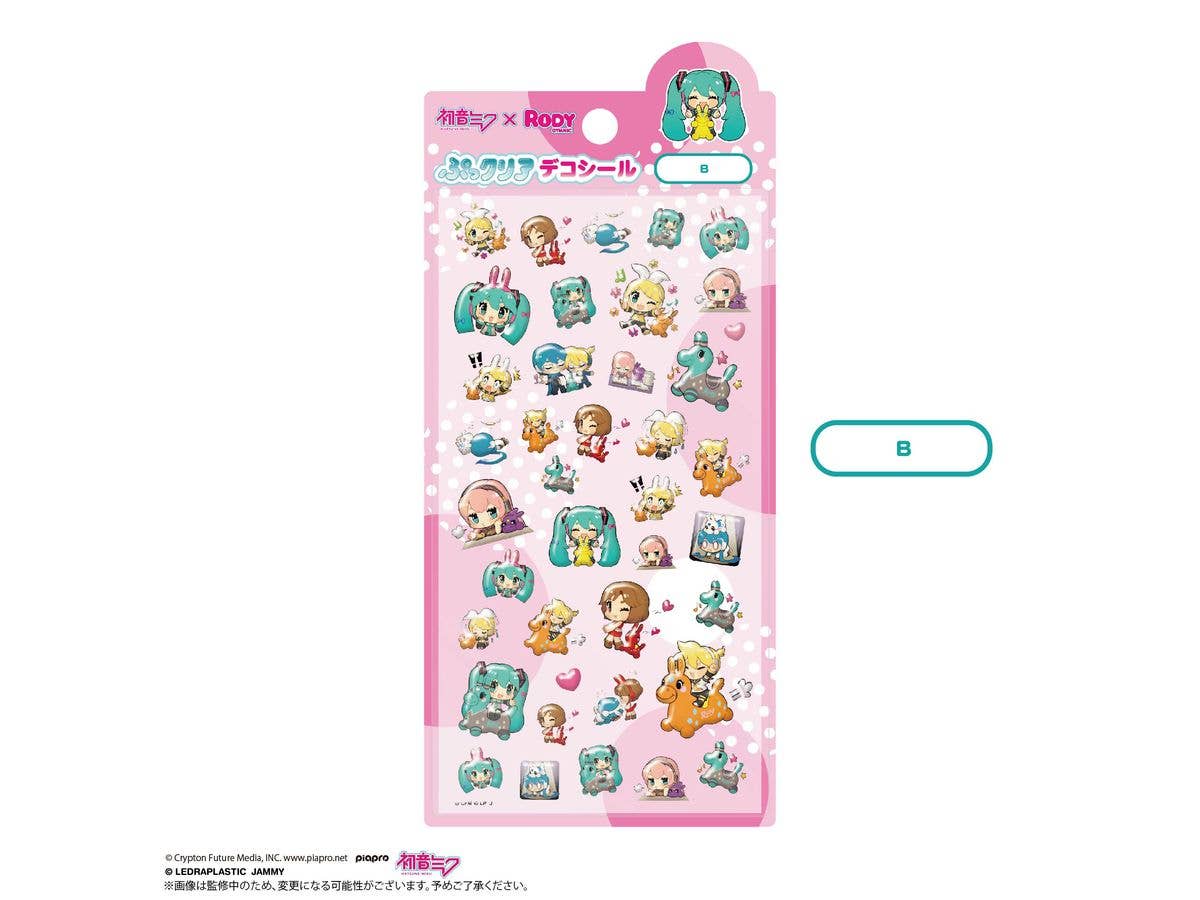 Hatsune Miku x RODY: Puff Clear Deco Sticker B
