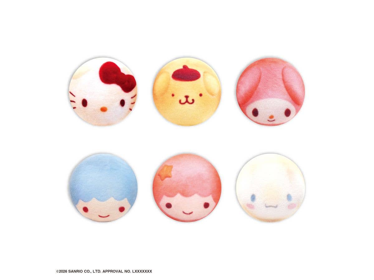 Sanrio Characters: Tear-and-Share Bread Badge: 1Box (30pcs)