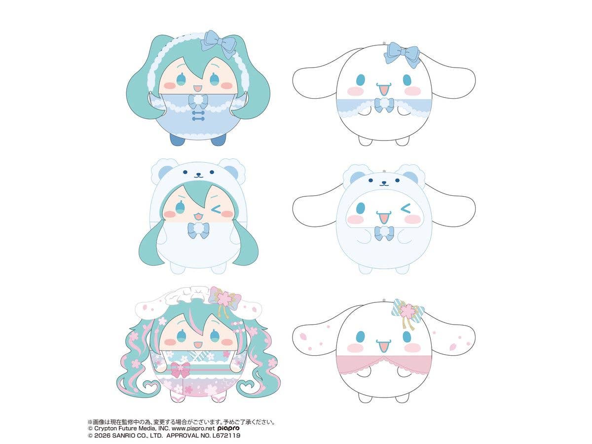 Hatsune Miku x Cinnamoroll: Fuwa Kororin 4 (1 Box of 6pcs)