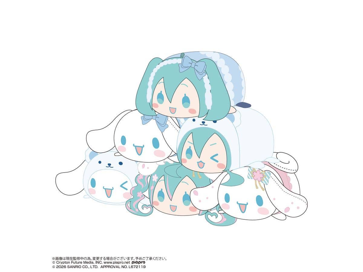 Hatsune Miku x Cinnamoroll: Potekoro Mascot 4 (1 Box of 6)
