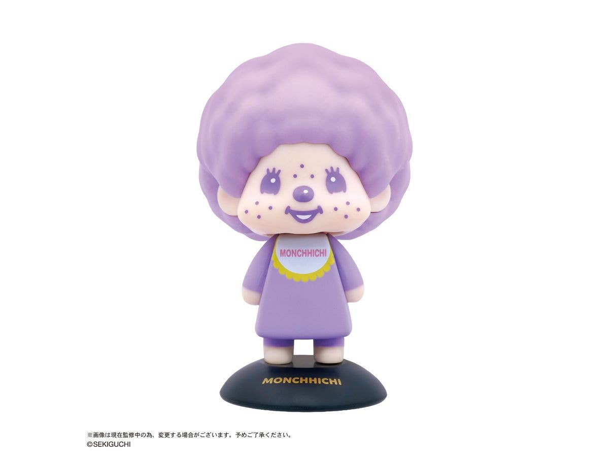 MONCHHICHI: Wobbly Head 104 Monchhichi-kun (Purple)
