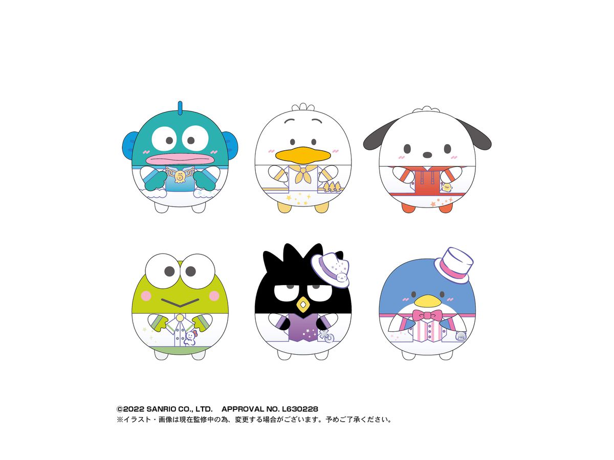 Sanrio Characters: Hapidanbui Fuwa Kororin 2: 1Box (6pcs)
