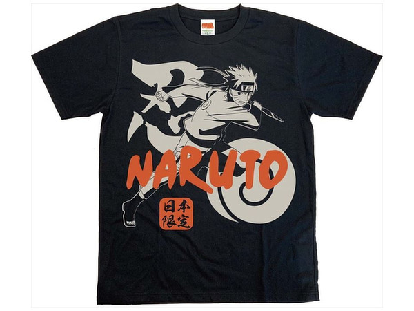 Naruto: Shippuden: Japan Exclusive Bottle T-shirt Naruto Black M