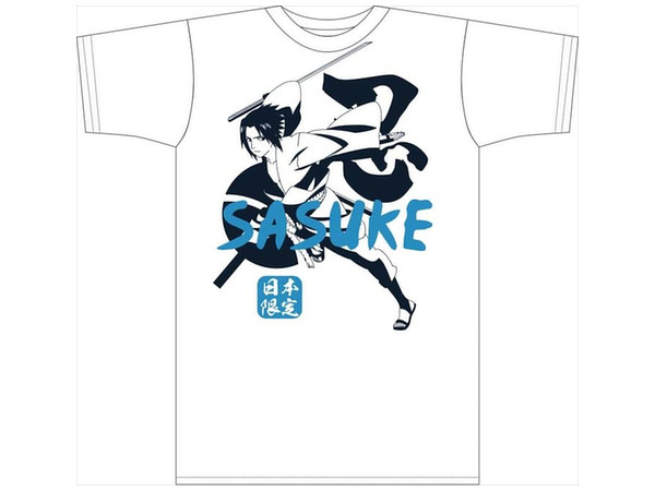 Naruto: Shippuden: Japan Exclusive Bottle T-shirt Sasuke White M
