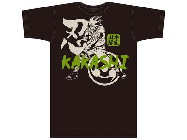 Naruto: Shippuden: Japan Exclusive Bottle T-shirt Kakashi Black M
