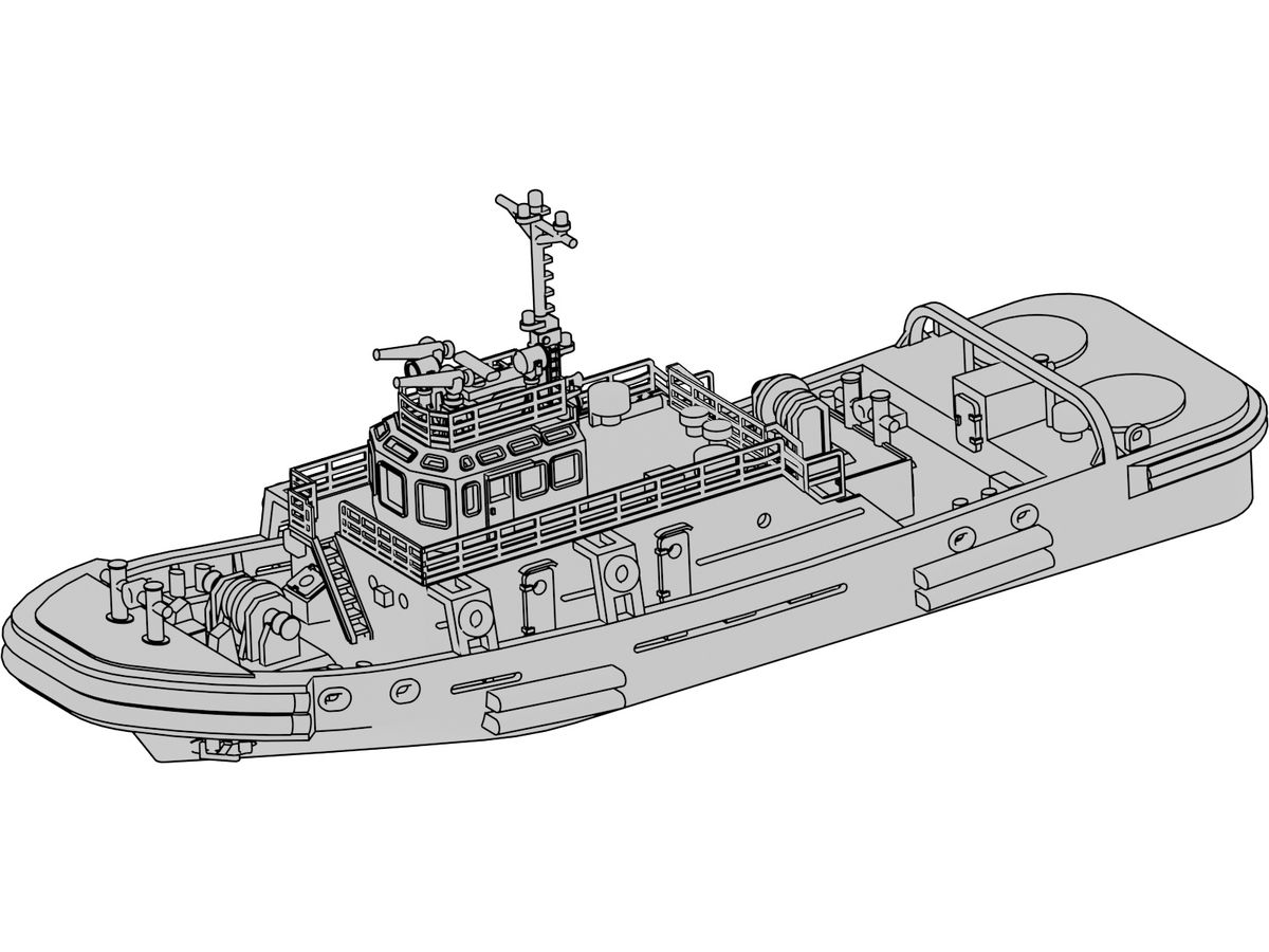 JMSDF YT01 260t type Tugboat D