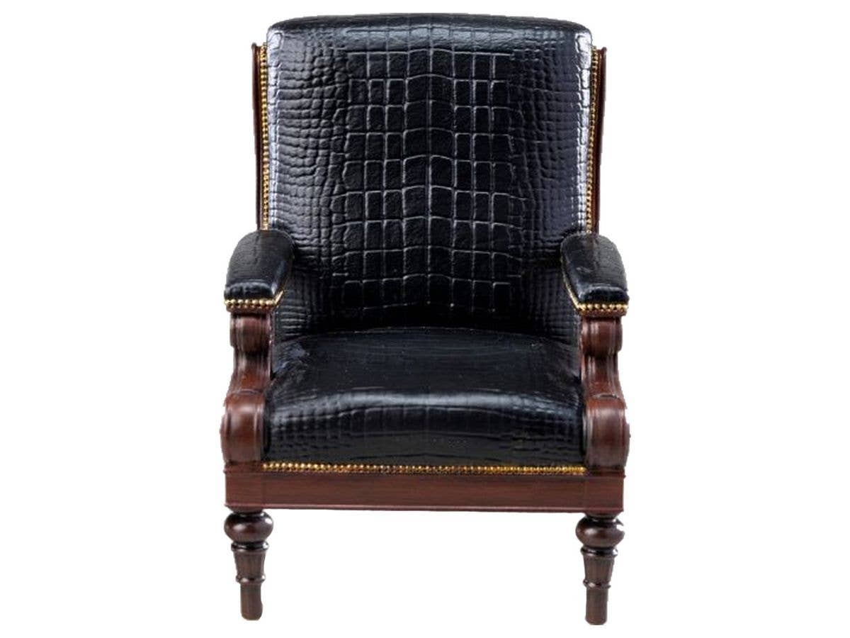 MMM Toys Black Croc Gentleman Armchair