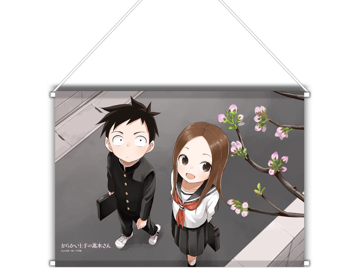 Teasing Master Takagi-san (Original): Horizontally Long B3 Tapestry (Cherry Blossoms)