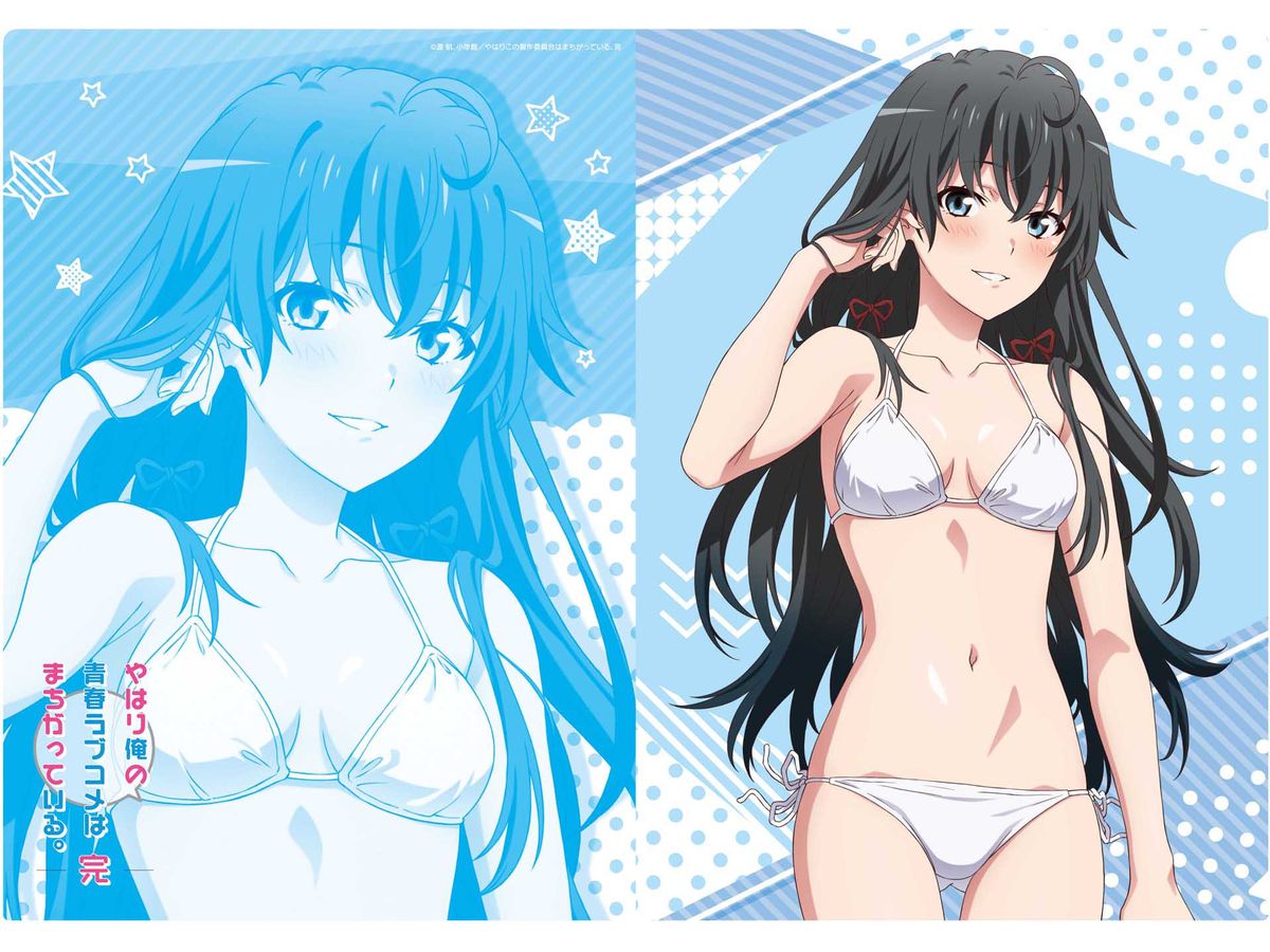 My Teen Romantic Comedy SNAFU Season 3: [Newly Drawn] A4 Clear File Yukino (White Bikini) (Reissue)