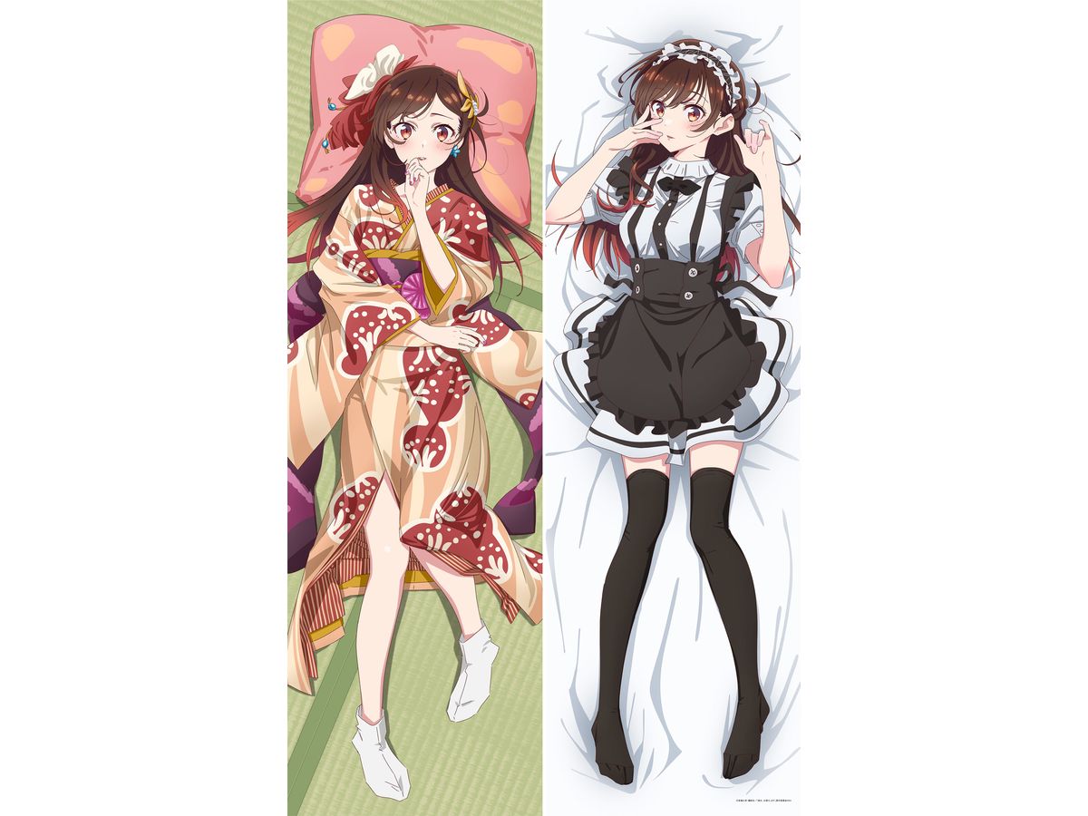 Rent-A-Girlfriend (Season 3): Newly Drawn Dakimakura Cover Chizuru Mizuhara (Kimono & Maid Clothes Ver.) (Reissue)