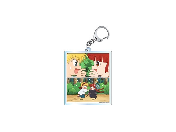 Mahojin Guru Guru: 2 Pieces Cartoon-style Acrylic Keychain 2 Nike & Kukuri