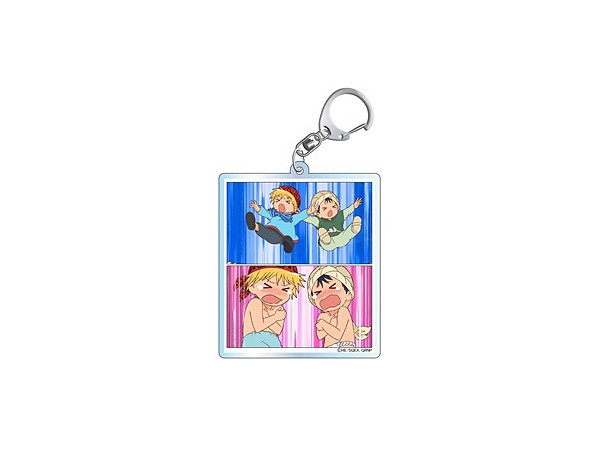 Mahojin Guru Guru: 2 Pieces Cartoon-style Acrylic Keychain 5 Nike & Toma