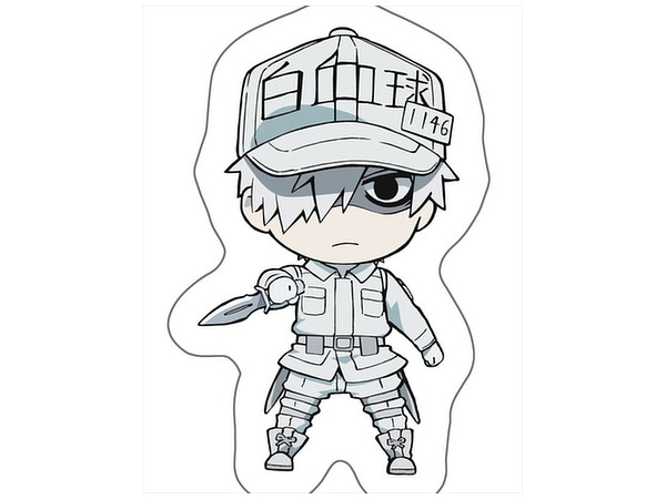 Cells at Work! Die-cut Cushion White Blood Cell