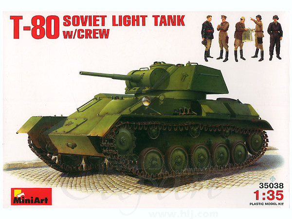 T-80 Soviet Light Tank w/Crew