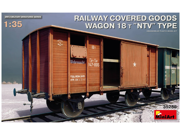 Railway Covered Goods Wagon 18t NTV Type