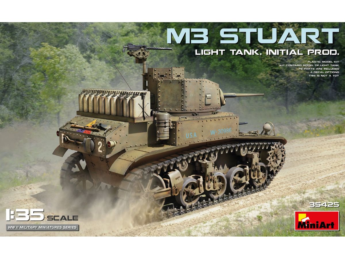 M3 Stuart Light Tank Early Production Version