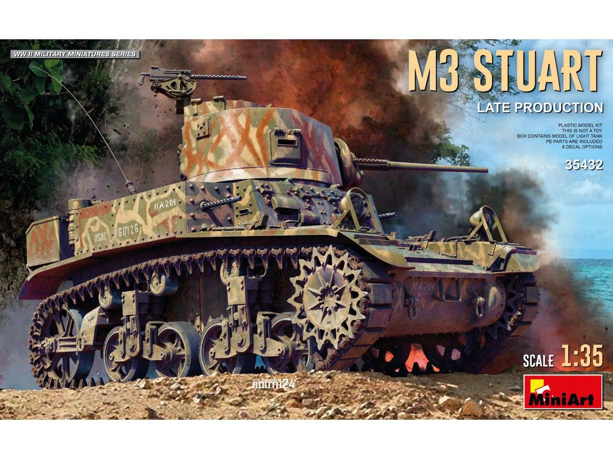 M3 Stuart Light Tank. Late Prod.