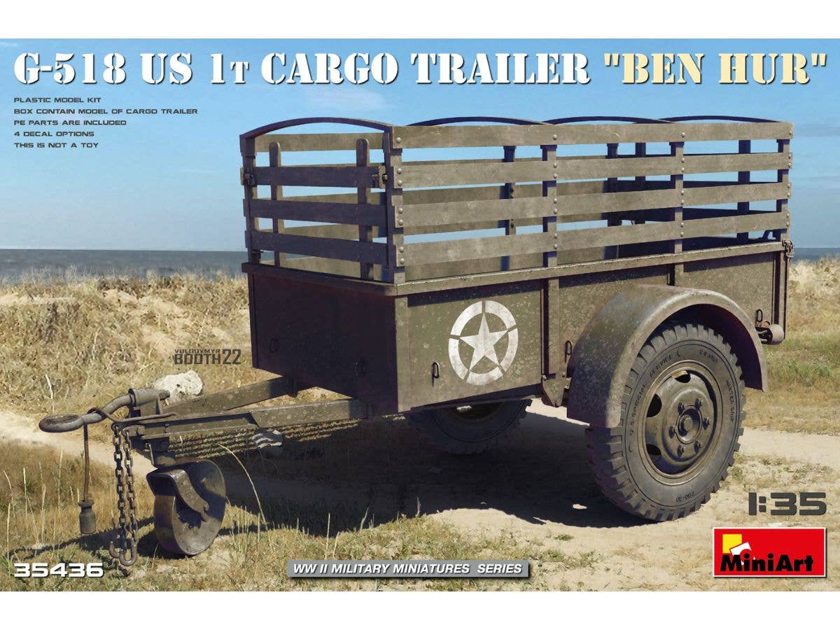 G-518 US 1t Cargo Trailer Ben-Hur