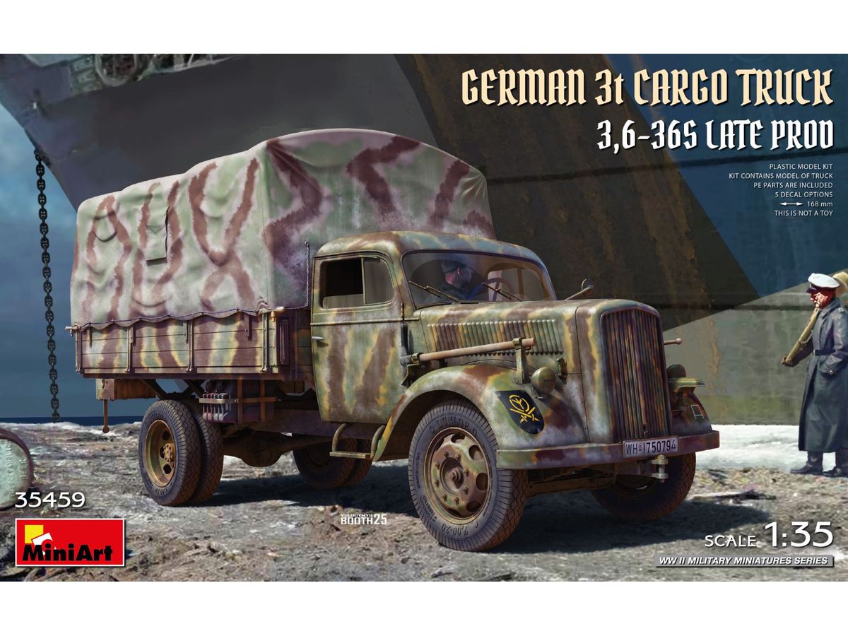 German 3t Cargo Truck 3.6-36S Late Prod
