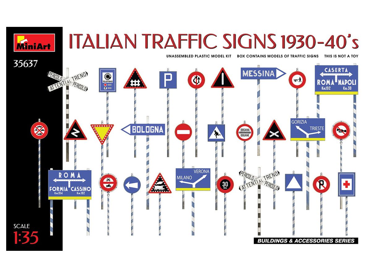 Italian Traffic Sign 1930-40