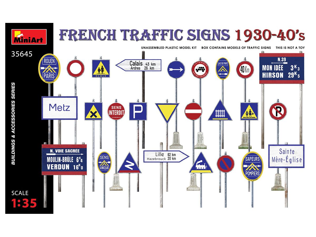 Road Signs France 1930-40s
