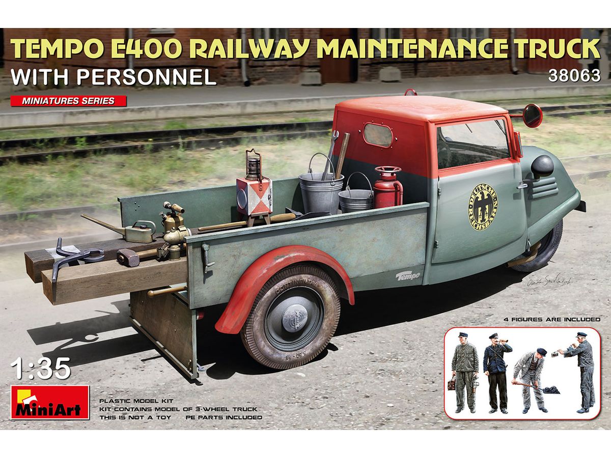 Tempo E400 Railway Maintenance Truck With Personnel