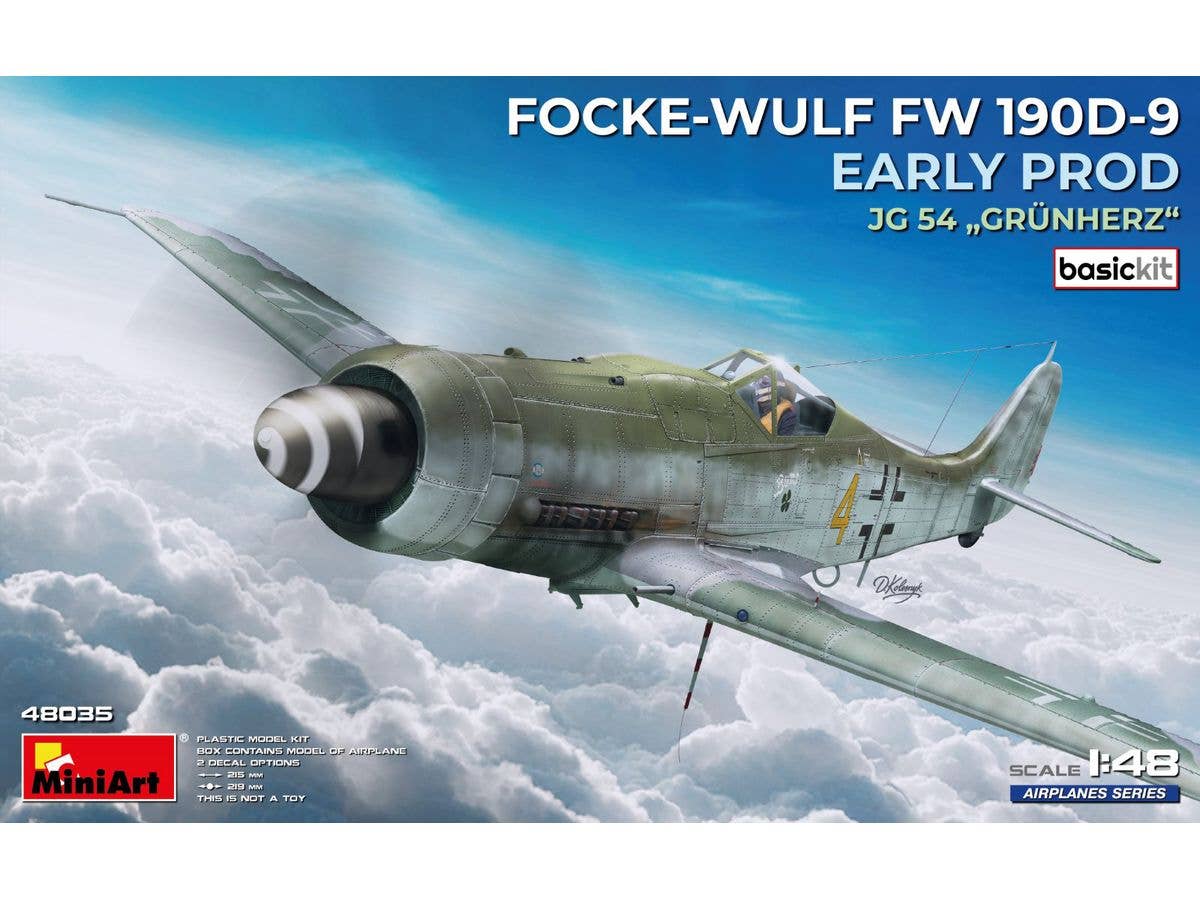 Focke-Wulf Fw 190D-9 Early Prod. JG 54 Grunherz Basic Kit.