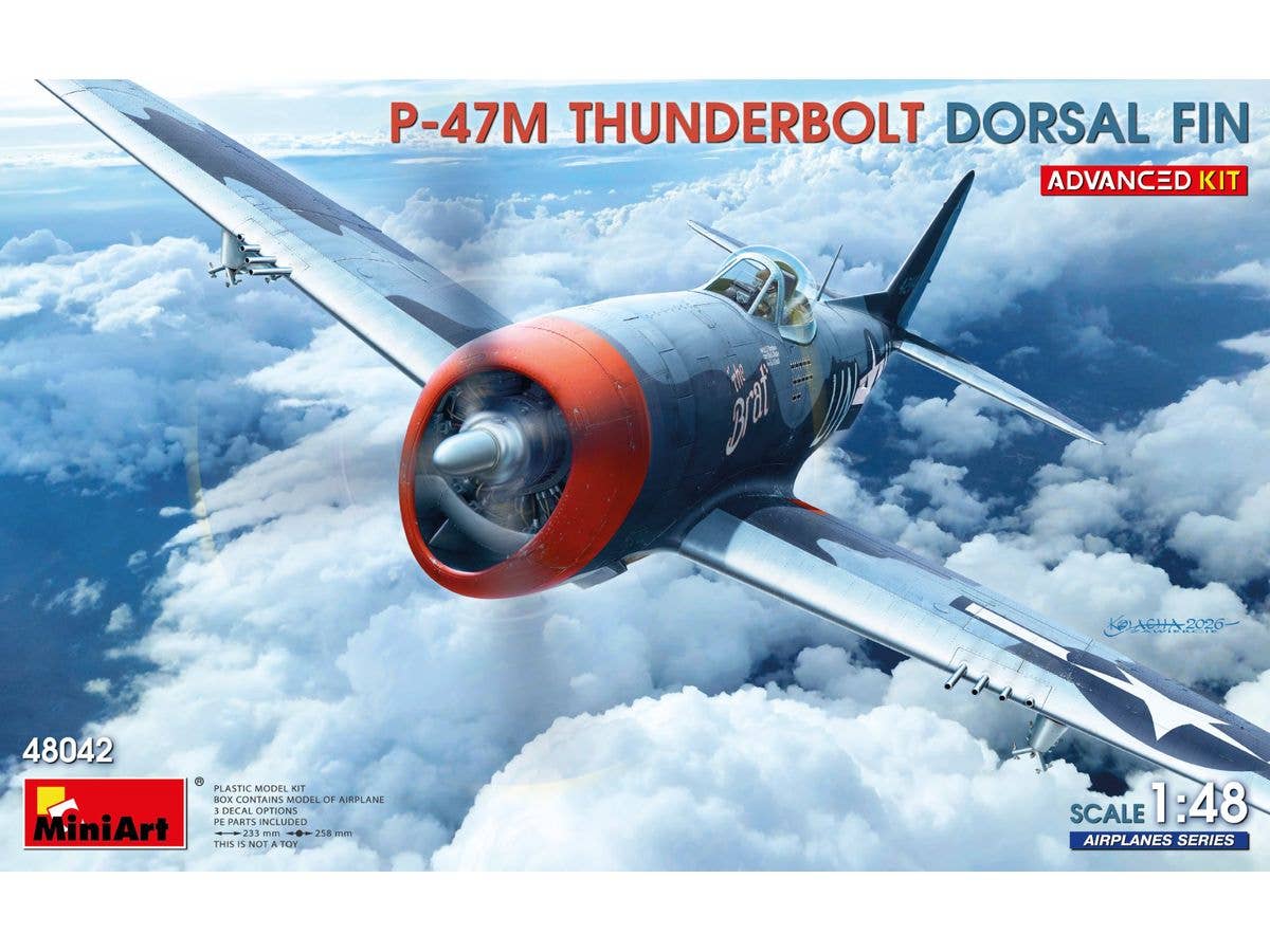 P-47M Thunderbolt. Dorsal Fin. Advanced Kit