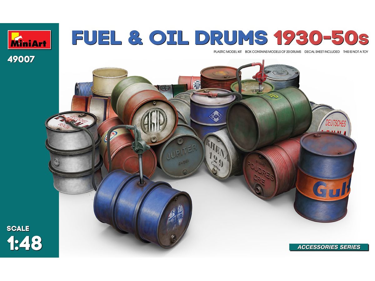 Fuel & Oil Drums 1930-50s