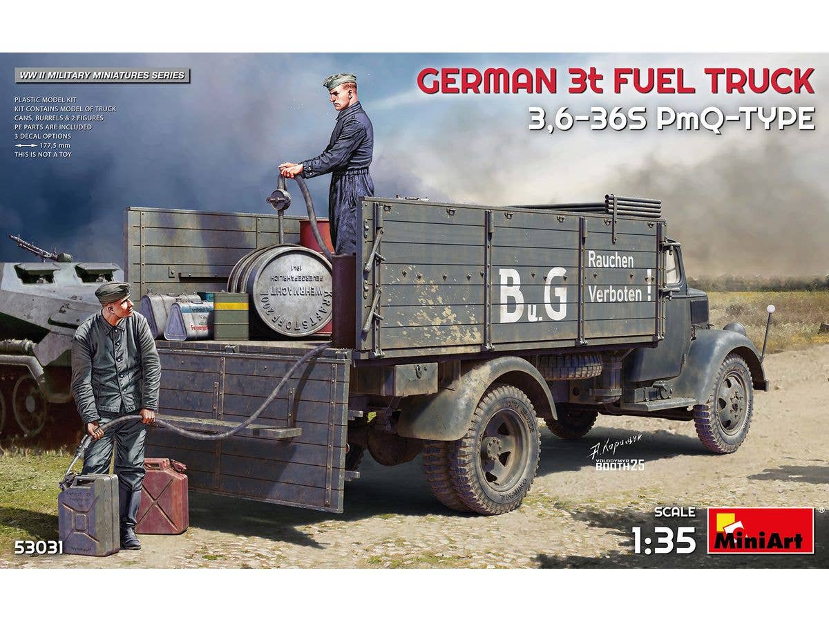GERMAN 3t FUEL TRUCK 3,6-36S PmQ-TYPE