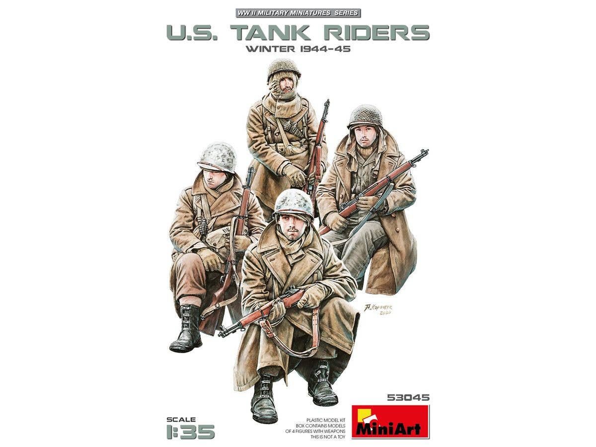 U.S. Tank Riders. Winter 1944-45