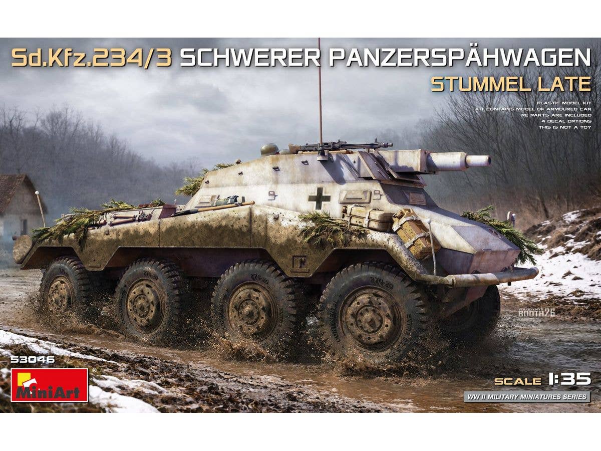 Sd.Kfz.234/3 Schwerer Panzerspahwagen. Stummel Late