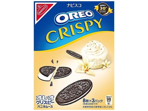 Oreo Crispy Vanilla Mousse: 1 Box (154g)