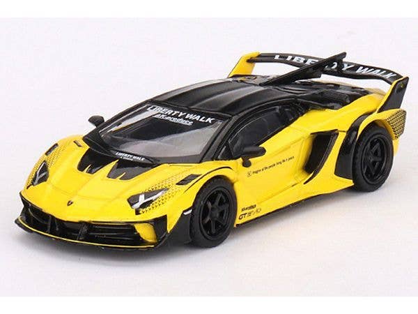 LB-Silhouette WORKS Lamborghini Aventador GT EVO Yellow (Right Handle)