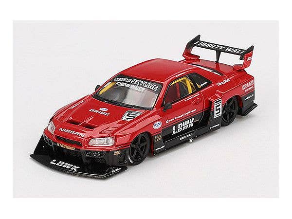 Nissan LB-ER34 Super Silhouette Skyline Red/Black (Right-Hand Drive)